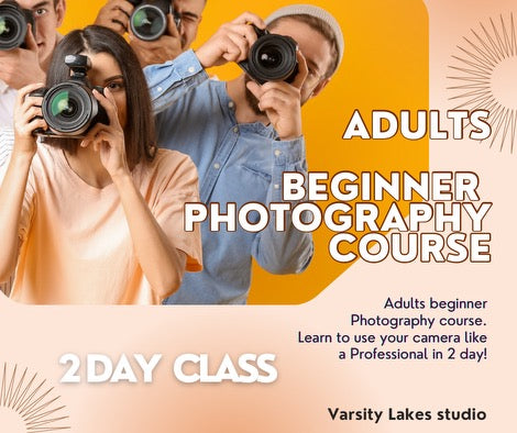 2ND NOV & 9TH NOV ADULT 2 DAY BEGINNER PHOTOGRAPHY CLASSES