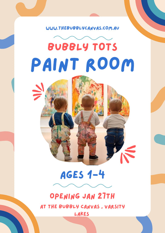 NEW BUBBLY TOTS PAINT ROOM