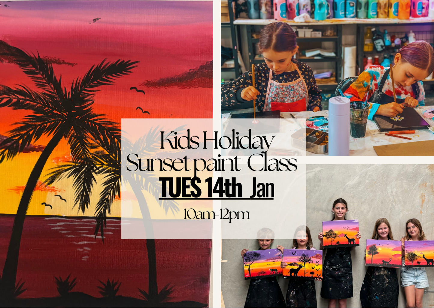 TUESDAY 14TH JANUARY 10:00AM TO 12:00PM - SCHOOL HOLIDAYS KIDS PAINT N SNACK