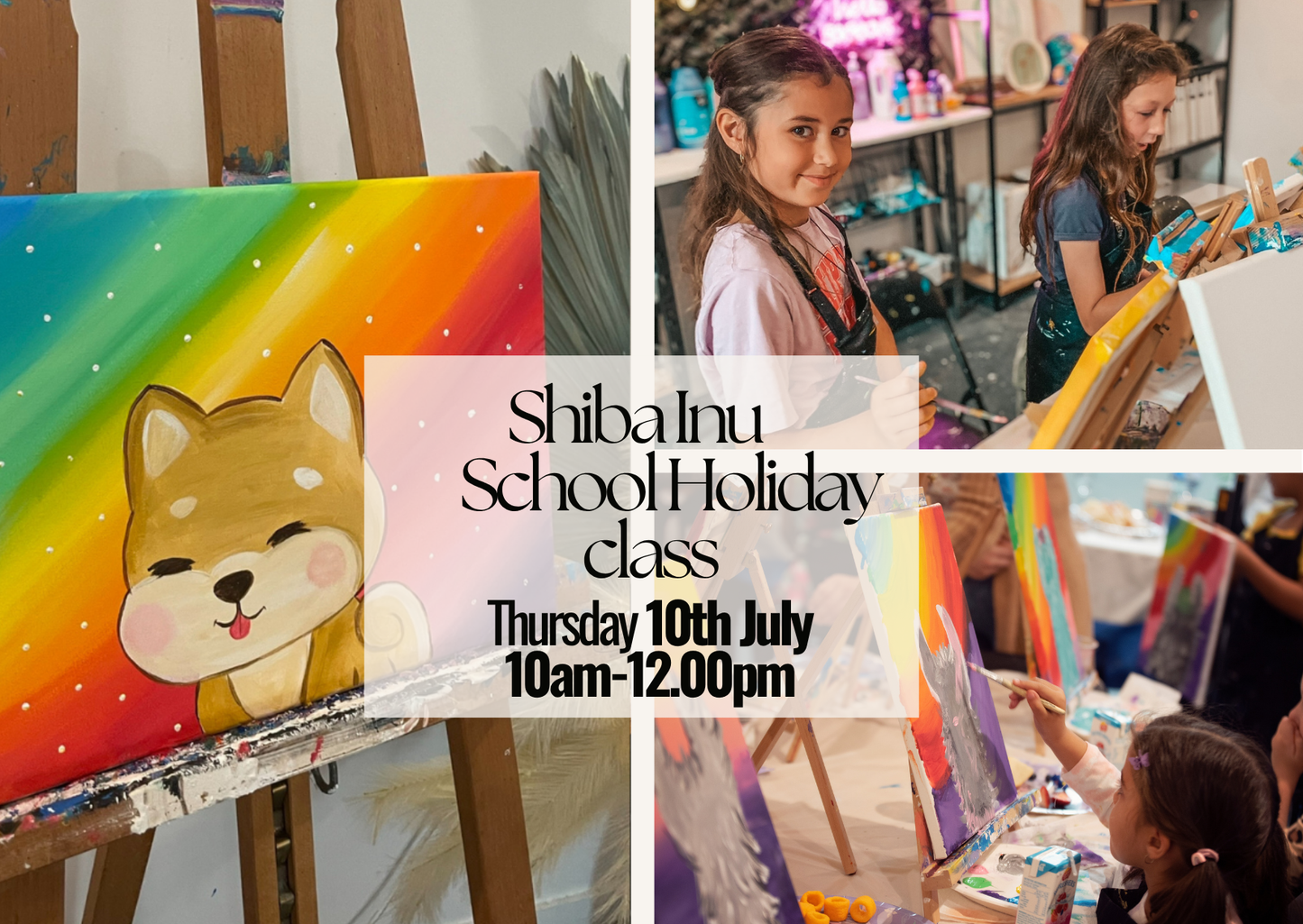 THURSDAY 10TH JULY 10:00AM TO 12:00PM - SCHOOL HOLIDAYS KIDS PAINT N SNACK